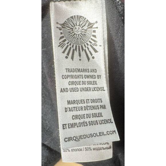 CIRQUE DU SOLEIL dress Black Red Button Multicolor Circus Artsy Dress LG XL - Picture 6 of 11